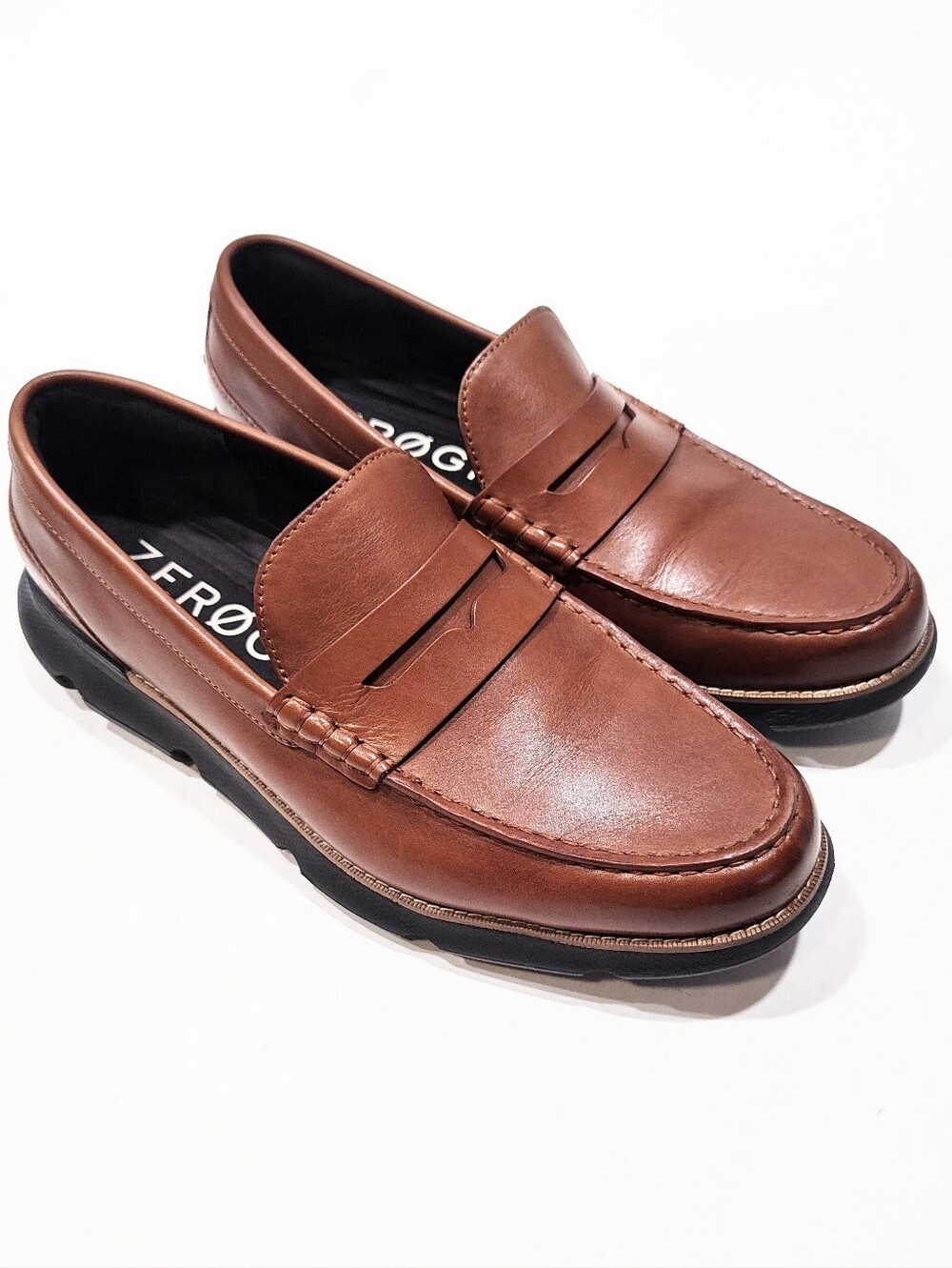 Cole Haan 4.Zerogrand Penny Loafer Men's Size 11.5 M Brown Leather Shoes C40029